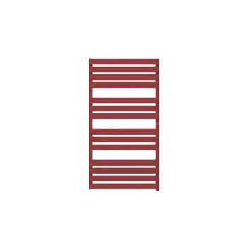 Grzejnik elektryczny TERMA WARP T ONE 1110 x 600 mm, kolor metaliczny czerwony, moc 600 W, podłączenie E1, kabel prosty bez wtyczki