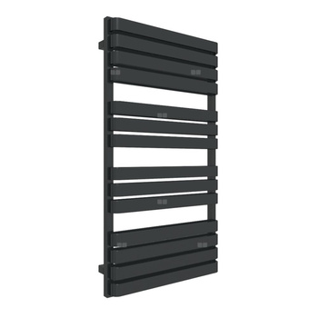 Grzejnik drabinkowy TERMA WARP T, podłączenie SX, wym. 1110 x 600 mm, kolor czarny jak kruk mat RAL9005, moc 924W