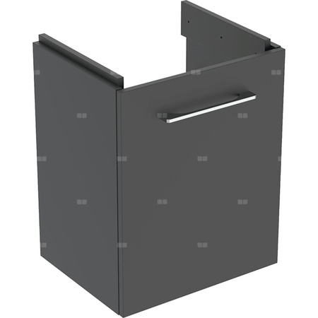 Dolna szafka pod umywalkę kompaktową Geberit Selnova Square, z jednymi drzwiami: Szerokość umywalki=50cm, Lava