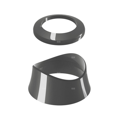 Zestaw pierścieni ozdobnych do głowicy SENSO kolor chrom