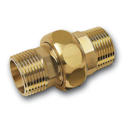 Śrubunek SANHA PURAFIT z uszczelką trzyczęściowy, Cu, 1 1/2'' (GZ)