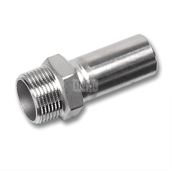 Nypel SANHA NiroSan Press, stal nierdzewna, 15 mm x 1/2'' (zz x GZ)