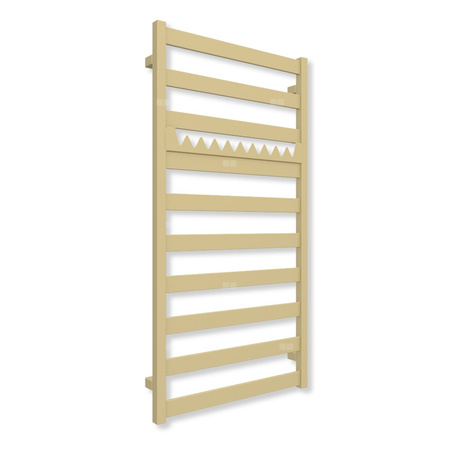 Grzejnik drabinkowy TERMA VIVO, podłączenie SX, wym. 1150 x 600 mm, kolor mosiądz (farba), moc 501W