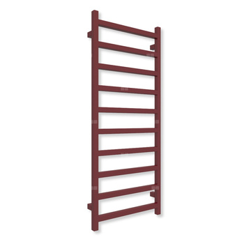 Grzejnik elektryczny TERMA SIMPLE 1200 x 500 mm, kolor ral 3004 mat, moc 400 W, podłączenie E8, kabel prosty bez wtyczki z maskownicą