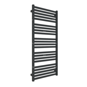 Grzejnik drabinkowy TERMA MARLIN, podłączenie SX, wym. 1185 x 530 mm, kolor czarny jak kruk soft RAL9005, moc 576W
