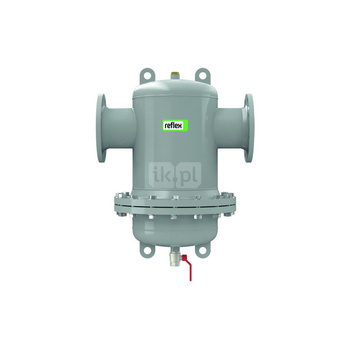 Separator mikropęcherzy REFLEX D 300 R, 10 bar / 110'C, DN300/PN16, z kołnierzem rewizyjnym, kolor: szary