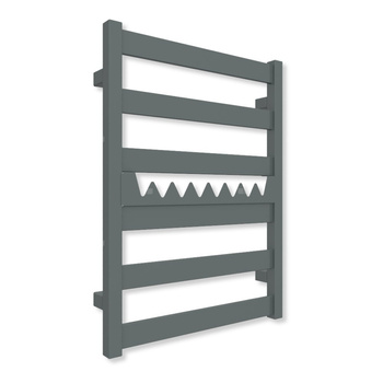 Grzejnik drabinkowy TERMA VIVO, podłączenie SX, wym. 670 x 500 mm, kolor surowy metal (farba), moc 275W