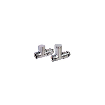 Zestaw Sphere prosty (zawór ręczny i powrotny 1/2"-3,4"E) kolor chrom