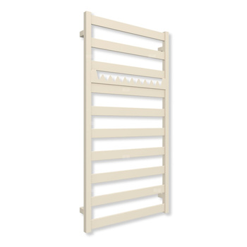 Grzejnik drabinkowy TERMA VIVO, podłączenie SX, wym. 1150 x 600 mm, kolor biały ostrygowy RAL1013 (farba), moc 501W