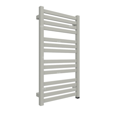 Grzejnik elektryczny TERMA MARLIN ONE 430 x 780 mm, kolor szary agatowy RAL7038, moc 300 W, podłączenie E8, kabel prosty bez wtyczki 1,5m srebrzysty