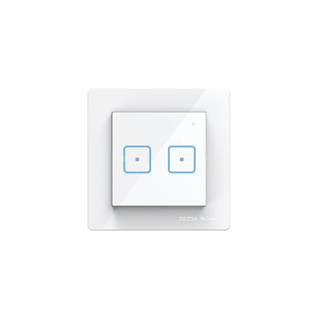 Włącznik dwupolowy FRAME FS-02m, komunikacja przewodowa Sinum SBUS, kolor Biały