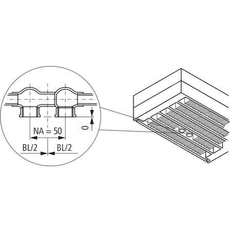 Kermi konwektor KNN21 280x72x6000 RAL 9016, 6 bar, bez osłony, podł. Uni