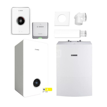 Pakiet: Gazowy kocioł kondensacyjny wiszący PAK GC5700iW24P+WD160+2581+CT200b+K20RF