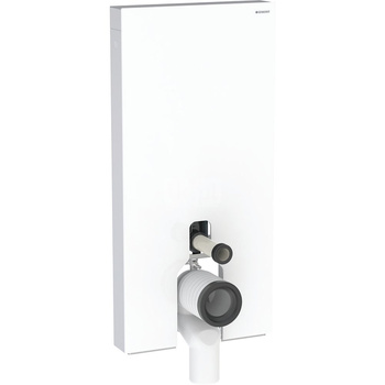 Moduł sanitarny do WC stojącego GEBERIT Monolith Plus, 1010 mm x 480 mm x 106 mm, front: biały, bok: aluminium