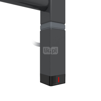 Grzałka TERMA One K30x30, 600W \ Tuba, RAL 7021, kabel prosty bez wtyczki z maskownicą [czarny, 1,5m