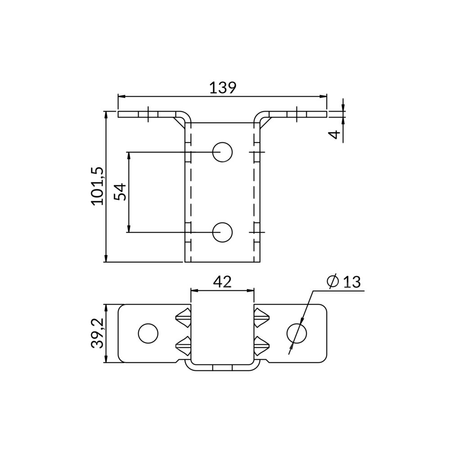Kształtka XPMX3D profilu 41mm