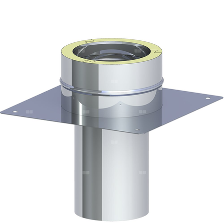 Płyta fundamentowa dla podwyższenia komina fi 150mmmax. wysokość od podstawy 1,5m max. wysokość od podstawy 1,5m