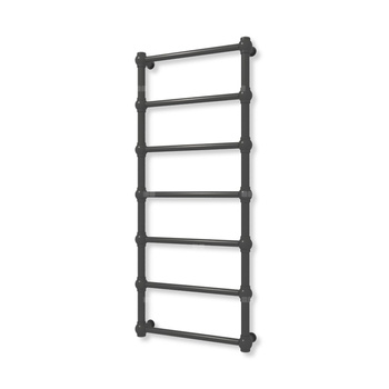 Grzejnik elektryczny TERMA RETRO 1170 x 500 mm, kolor heban, moc 300 W, podłączenie E1, kabel prosty bez wtyczki z maskownicą