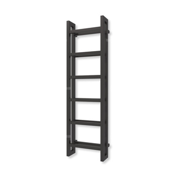 Grzejnik drabinkowy TERMA STAND, podłączenie SX, wym. 1380 x 400 mm, kolor brązowy czarny RAL8022 (farba), moc 660W