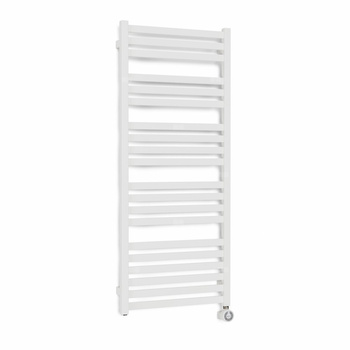 CONCEPT Grzejnik el. Malta 1210/400, biały mat, podł ES, kabel prosty bez wtyczki z maskownicą