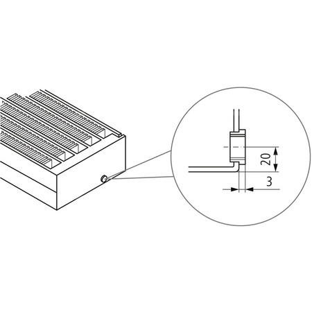 Kermi konwektor KNN22 70x122x1800 RAL 9016, 6 bar, z osłoną, podł. 14