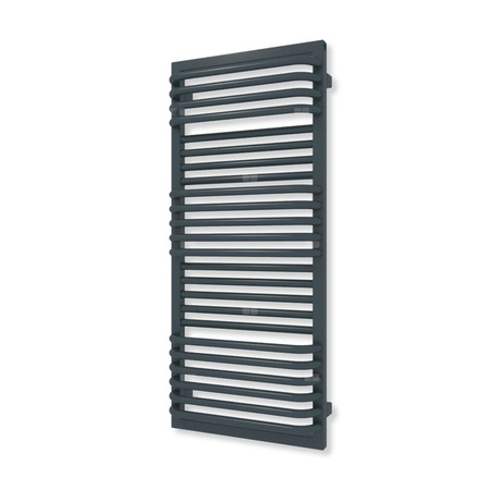 Grzejnik drabinkowy TERMA POC 2, podłączenie SX, wym. 1040 x 450 mm, kolor szaro-niebieski RAL5008 (farba), moc 556W