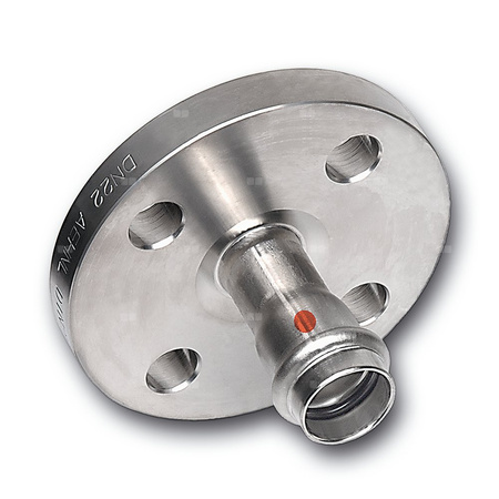 Kołnierz zaciskowy SANHA NiroTherm Press (4 otwory) stal nierdzewna DN 65 (76.1 mm)