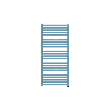 Grzejnik elektryczny TERMA MARLIN ONE 1180 x 530 mm, kolor niebieski pastelowy RAL5024, moc 600 W, podłączenie E1, kabel prosty bez wtyczki szary