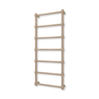 Grzejnik elektryczny TERMA RETRO 1170 x 500 mm, kolor kwarc, moc 300 W, podłączenie E8, kabel spiralny z wtyczką żółty