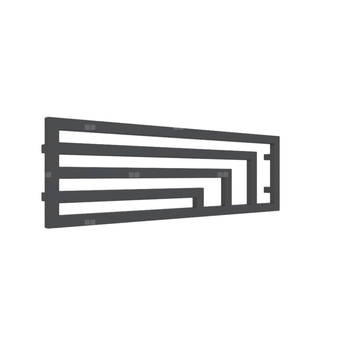 Grzejnik drabinkowy TERMA ANGUS H, podłączenie YL, wym. 360 x 1140 mm, kolor czarny pieprz, moc 416W