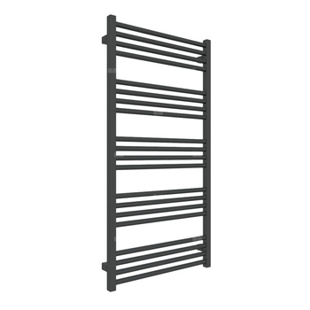 Grzejnik drabinkowy TERMA FIONA, podłączenie ZX, wym. 1140 x 580 mm, kolor czarny jak kruk soft (farba), moc 550W