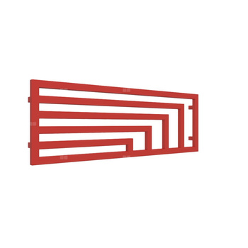 Grzejnik drabinkowy TERMA ANGUS H, podłączenie PX, wym. 440 x 1300 mm, kolor czerwony drogowy RAL3020, moc 538W