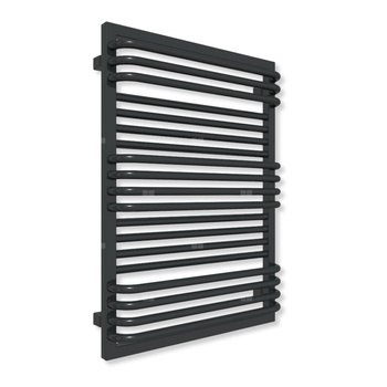 Grzejnik drabinkowy TERMA POC 2, podłączenie SX, wym. 840 x 600 mm, kolor czarny jak kruk mat RAL9005 (farba), moc 590W