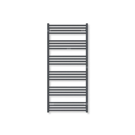 Grzejnik elektryczny TERMA FIONA 1380 x 630 mm, kolor metaliczna czerń, moc 800 W, podłączenie E8, kabel prosty bez wtyczki z maskownicą