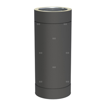 Rura dł. 500mm fi 180mm lakierowana na czarno(RAL9011)