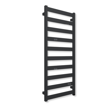 Grzejnik elektryczny TERMA VIVO ONE 1150 x 500 mm, kolor metaliczny szary, moc 400 W, podłączenie E1, kabel spiralny z wtyczką szary