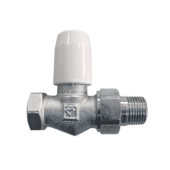 HERZ-GP - regulacyjny zawór grzejnikowy z kołpakiem blokującym, figura prosta 3/4