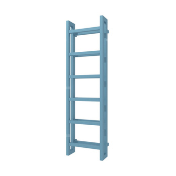 Grzejnik drabinkowy TERMA STAND, podłączenie SX, wym. 1380 x 400 mm, kolor niebieski pastelowy RAL5024 (farba), moc 660W