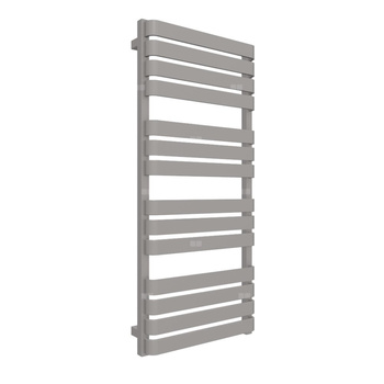 Grzejnik elektryczny TERMA WARP T ONE 500 x 1110 mm, kolor błyszczący żwir, moc 600 W, podłączenie E8, kabel spiralny z wtyczką 2,5m srebrzysty