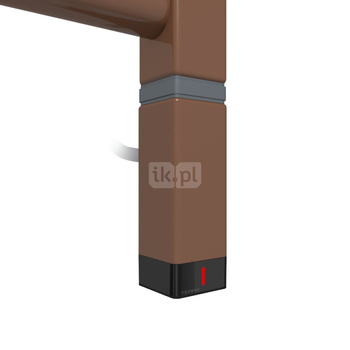 Grzałka TERMA One K30x30, 400W \ Tuba, RAL 8007, kabel prosty z wtyczką [srebrzysty 1,5m, logo Terma