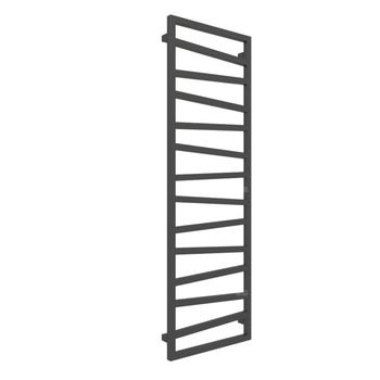 Grzejnik drabinkowy TERMA ZIGZAG, podłączenie ZX, wym. 1545 x 500 mm, kolor czarny sygnałowy soft RAL9004, moc 581W