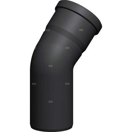 Kolano Concept By JEREMIAS 87' (pp) ZZ x ZW 80 x 80 mm spalinowe, kolor czarny