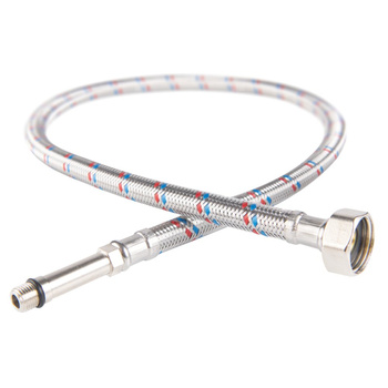 Wąż bateryjny w oplocie stalowym L-60 M10 x 1/2 długi