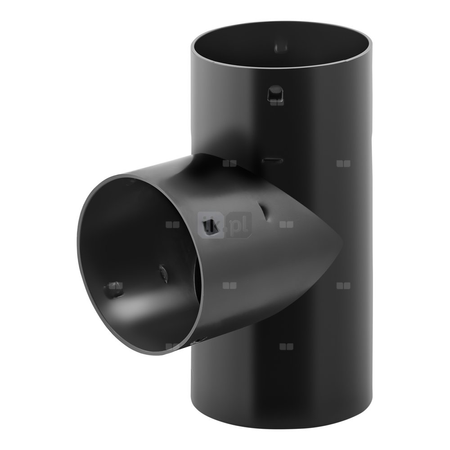 Trójnik MAGNAPLAST DREA 45' PVC-U DN 100 x DN 100 x DN 100 (ww x ww x ww), kolor czarny