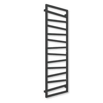 Grzejnik drabinkowy TERMA ZIGZAG, podłączenie ZS, wym. 1540 x 500 mm, kolor czarny jak kruk mat RAL9005 (farba), moc 581W