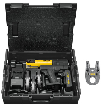 REMS MINI-PRESS S 22V ACC 2,5AH SET M 15+22+28+35 L-BOXX