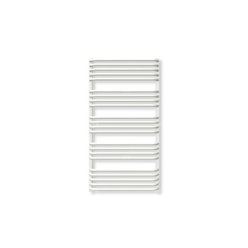 Grzejnik elektryczny TERMA ALEX 1140 x 600 mm, kolor biały sygnałowy RAL9003, moc 800 W, podłączenie E8, kabel spiralny z wtyczką biały