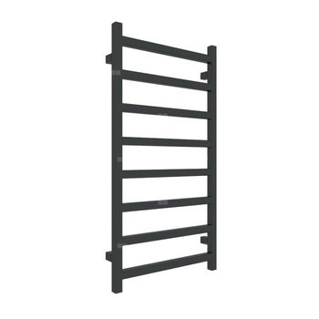 Grzejnik drabinkowy TERMA SIMPLE, podłączenie SX, wym. 960 x 500 mm, kolor czarny jak kruk soft RAL9005, moc 351W