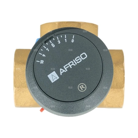 Zawór obrotowy trójdrogowy AFRISO ARV 384 Vario ProClick, mieszający, Siłownik elektryczny ARM 343, DN 25