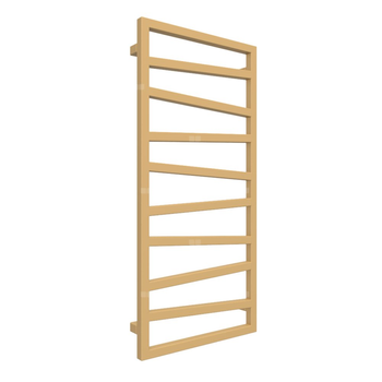 Grzejnik drabinkowy TERMA ZIGZAG, podłączenie SX, wym. 1070 x 500 mm, kolor złoty połysk, moc 406W